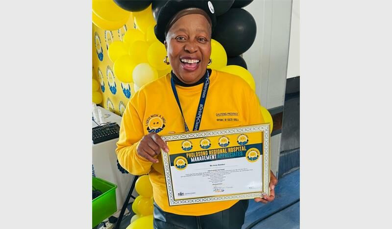 For many patients at the Pholosong Regional Hospital, Irene Sondezi is more than just a hospital staff member; she’s a beacon of hope, humour and healing.