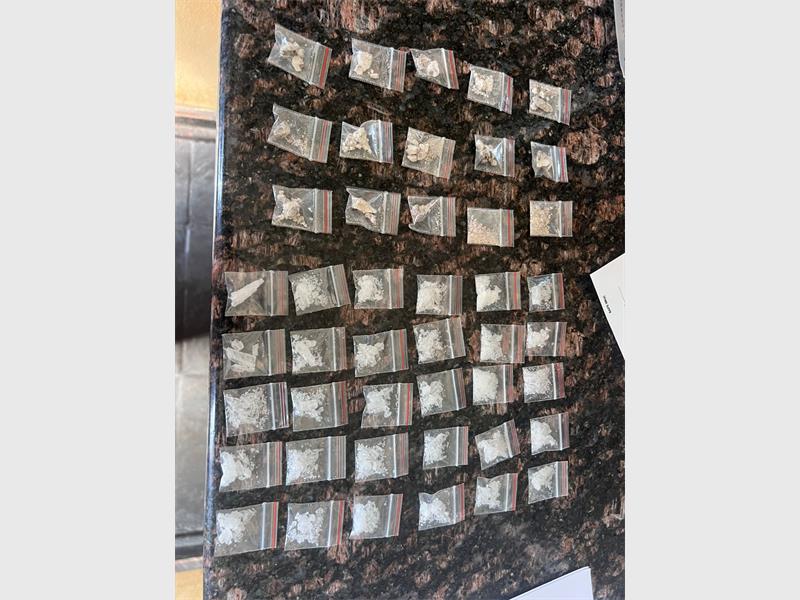 The EMPD Community Liaison and K9 Units have arrested four suspects in separate operations for possession and dealing in illegal substances, seizing heroin, Mandrax, crystal meth, and cat with a combined street value of over R7 000.