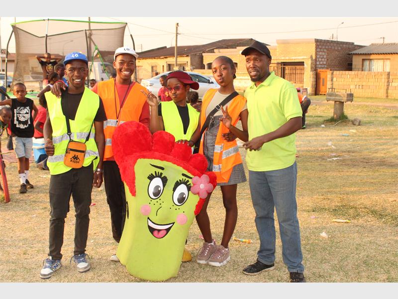 Ndumiso Nkosi and the Peddy Family hosted a lively event to teach children road safety through games, fun activities, and interactive learning.