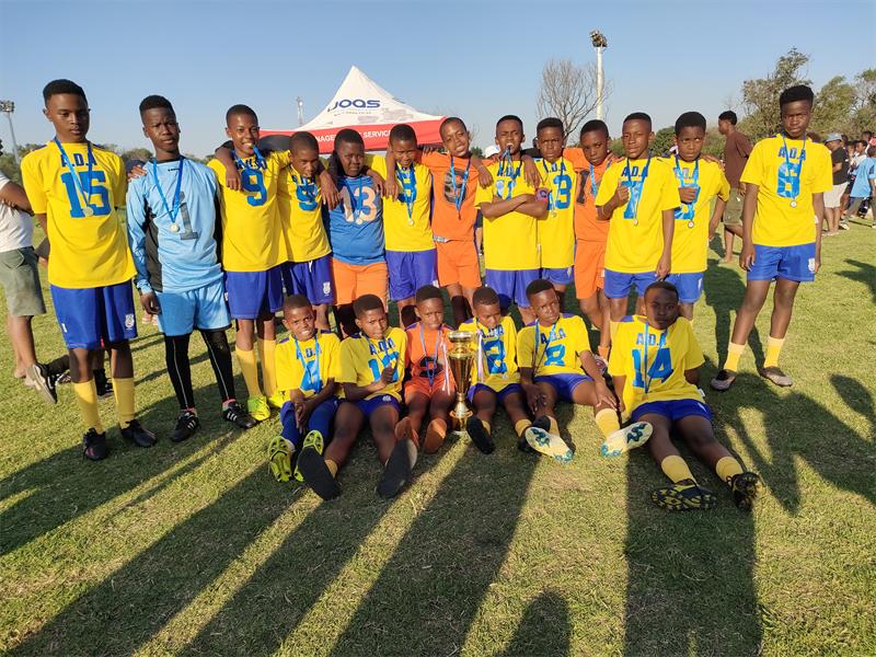 The top three teams in each age category in the Brakpan Sports Association were awarded medals at a recent prizegiving.