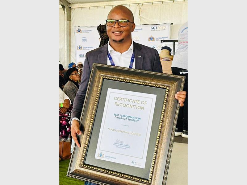 According to hospital spokesperson Zoliswa Nzeku, the accolade reflects the dedication and expertise of the hospital’s Ophthalmology Department, led by Dr Agnes Kenyeres.