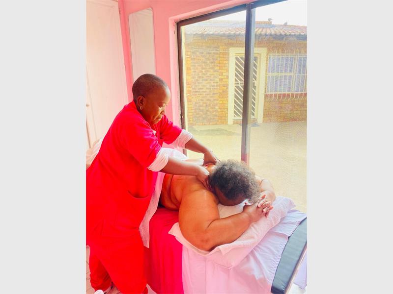 Zanele Ngcubezelo is breaking new ground in Duduza with the township's first massage spa.