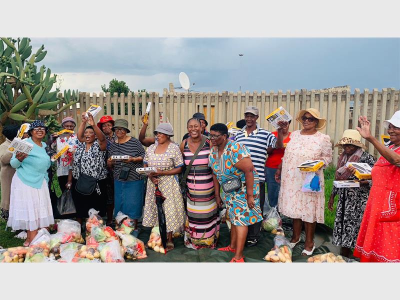 The handover of 120 food parcels was done on December 6, and an additional 50 parcels were handed over on December 9.