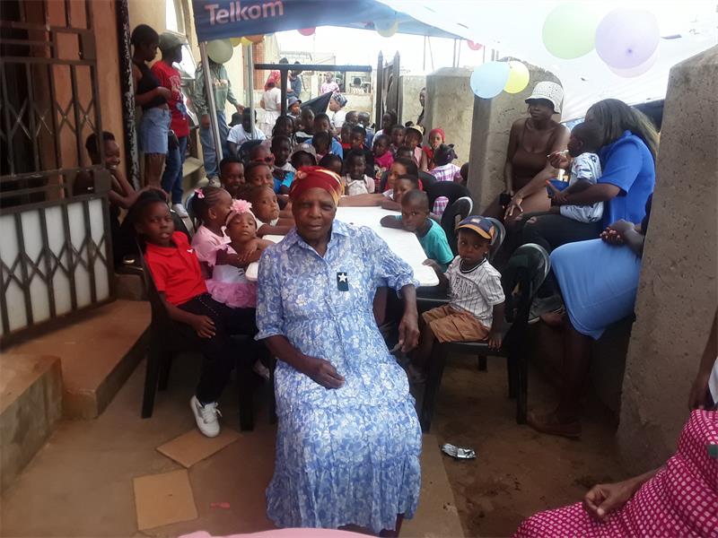 An 80-year-old pensioner has been putting smiles on young faces since 2011 by hosting an annual Christmas celebration for vulnerable children – using just R50 a month from her pension.