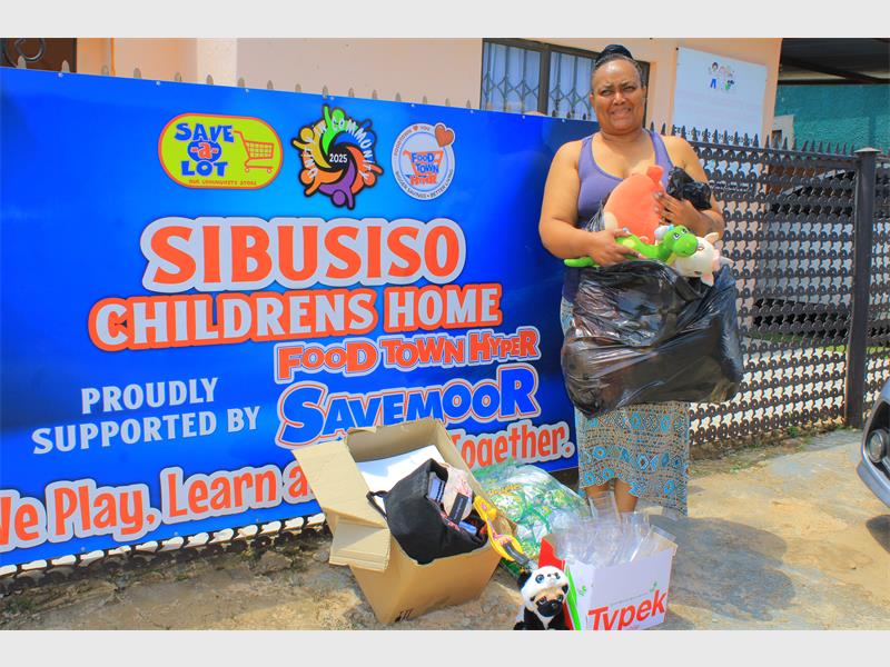 A generous donation of toys, clothing, and educational supplies brings smiles and support to vulnerable children at Sibusiso Children's Home in Kwa-Thema.