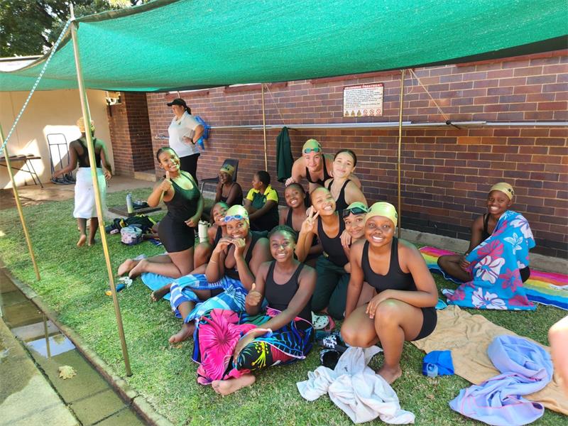 Springs Girls High swimming manager Akira Vorster praised her team’s growth and determination after a strong showing at the league gala, saying the focus remains on improving personal times.