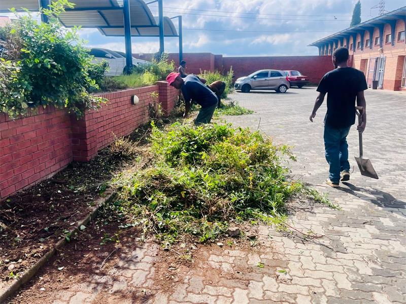 From garden maintenance to deep interior cleaning, the initiative also ensured uninterrupted community assistance at the charge office.