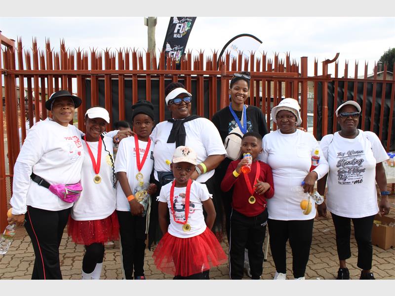 Church members and residents gathered for a 5km walk focused on fitness and fellowship.