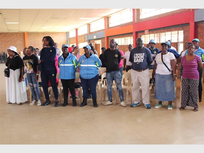 Years of patrolling without proper gear came to an end as Kwa-Thema CPF volunteers received reflector jackets.