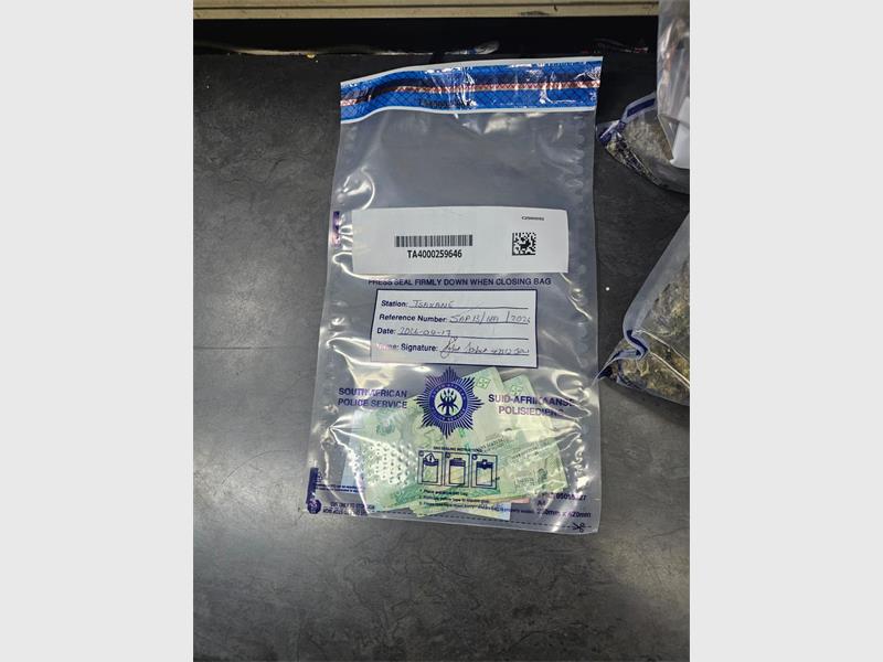 Two suspects were arrested after EMPD officers uncovered an unlicensed firearm, ammunition and dagga worth R5 000 during an intelligence-driven operation.