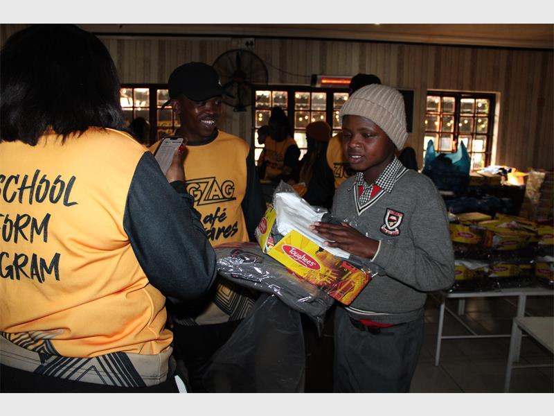 Schools across Ekurhuleni benefited as Zigzag Cafe expanded its uniform initiative, which now supports around 1000 learners.