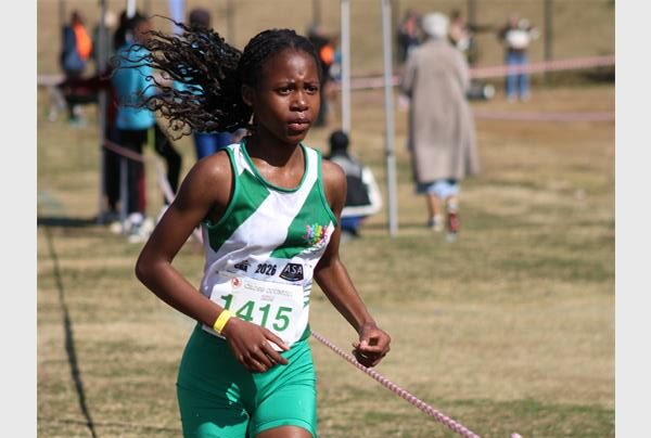 She finished second in the U14 girls' 4km.