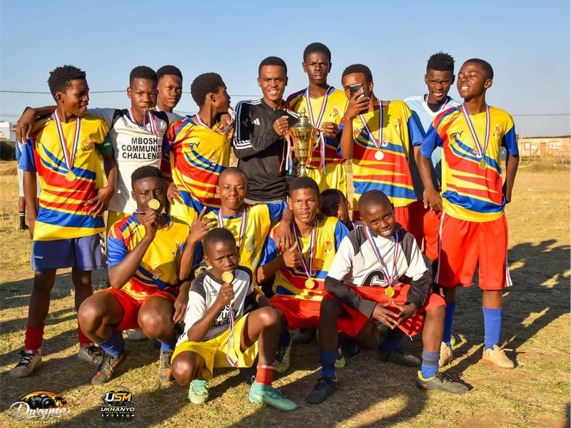 After an early exit from the Tsakane Community Games, Jealous Down FC's U13 and U15 teams bounced back in style by lifting the Sidwell Top 8 trophies.