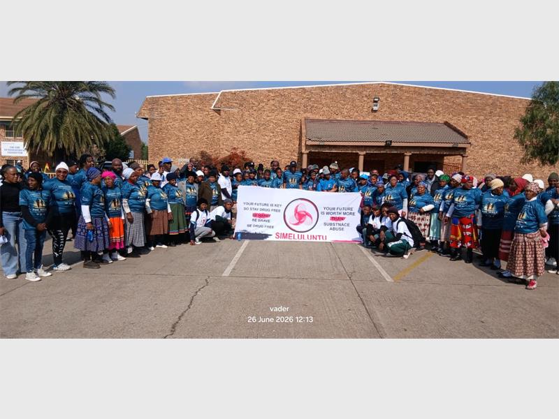 More than 200 people attended a substance abuse awareness event at Springs Secondary School, where community organisations promoted prevention and healthy lifestyle choices.