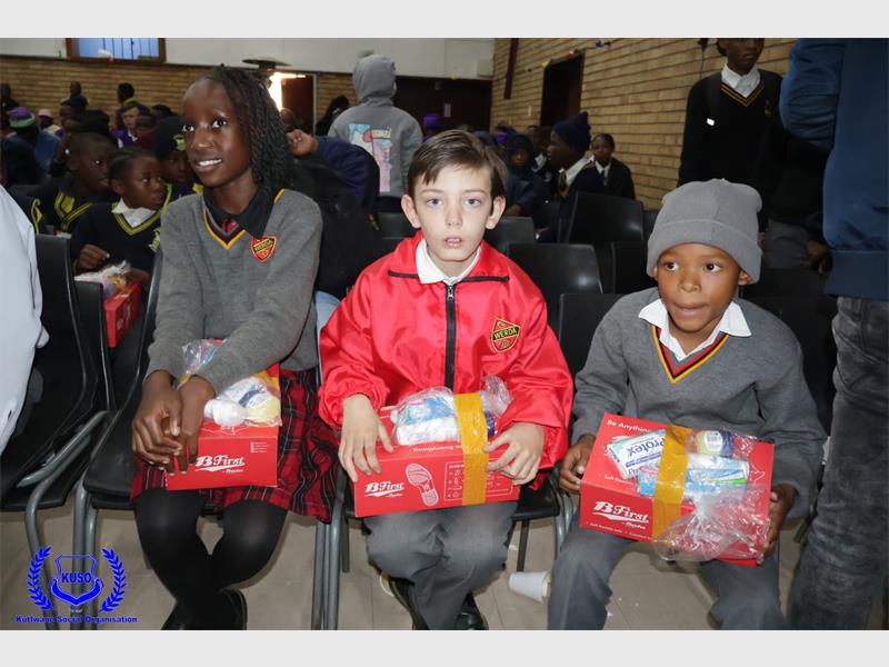 Kutlwano Social Organisation and its partners honoured Mandela Month by providing school shoes and dignity packs to learners from seven schools across Springs and surrounding areas.