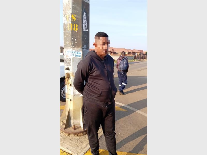 The man was nabbed after failing to appear before court in connection with five cases, including murder.