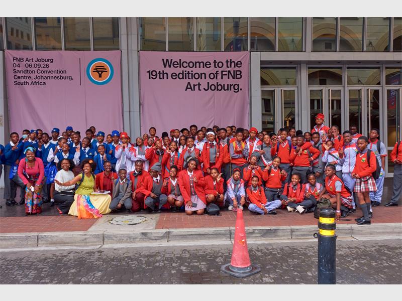 Springs learners were given an opportunity to experience contemporary African art and learn about careers in the industry at the annual FNB Art Fair.