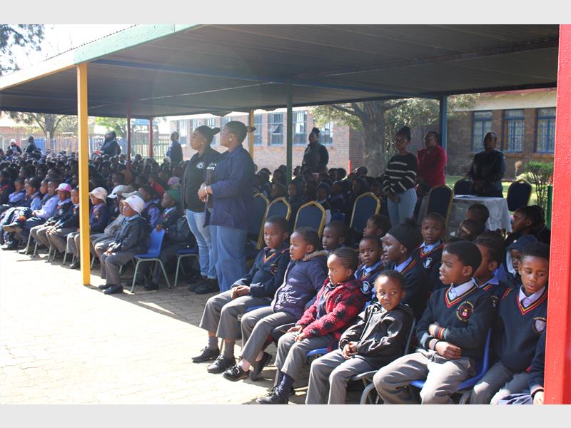 Shadrack Mbambo Primary School learners were equipped with knowledge on how to report sexual violence and the available channels to receive help.