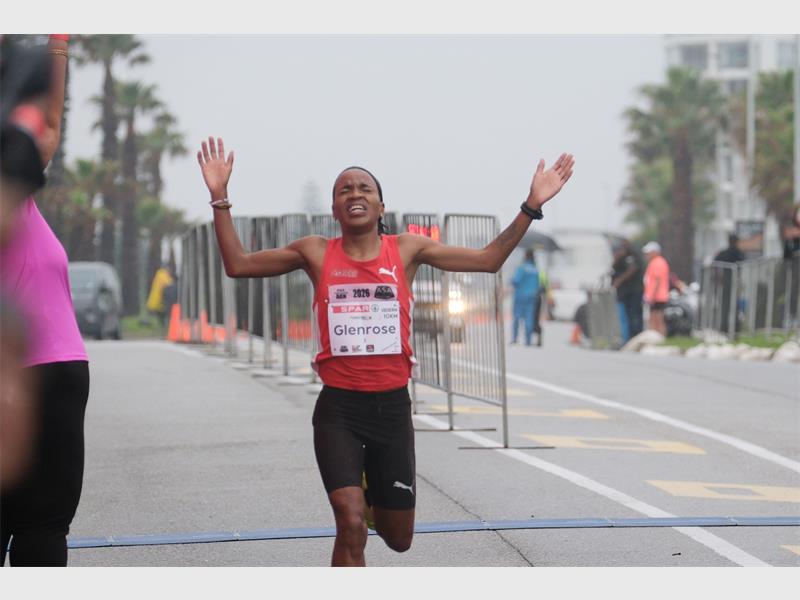 She missed her own national women's 10km record by five seconds.