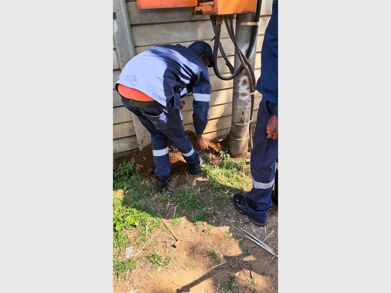 Two men were arrested in Geluksdal, while fines valued at R378 861 were issued to residents and businesses in Brakpan.