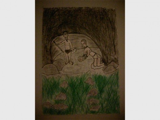 Tawanda Moyo is a 26-year-old artist from Zimbabwe who hopes to improve his skills.