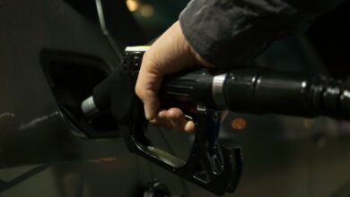 Petrol pump by Skitterphoto