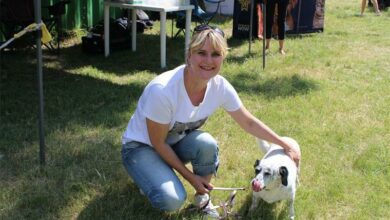 Christine Schlottmann and Snoekie enjoy their date