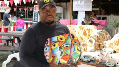 Bheki Moyo at Bryanston Organic Market.
