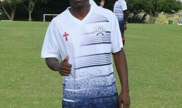 Lukas Nyandoro gives a thumbs-up