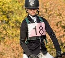Aqua Indiana Douglas Pedersen does eventing with her horse Bee.