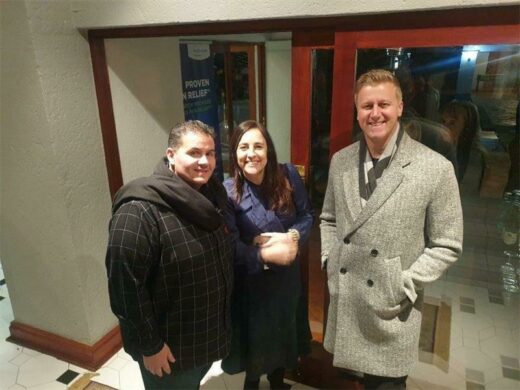 Alen Ford, Katy Katopodis and Gareth Cliff at the event.
