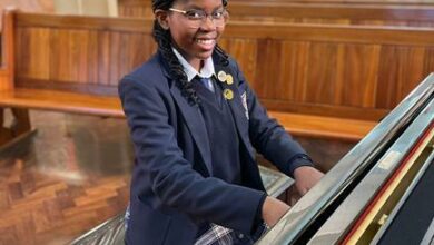 Boitumelo Phaho in her practicing room.