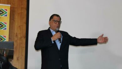 Safa president Dr Danny Jordaan speaks at the event. Photo: Duduzile Khumalo