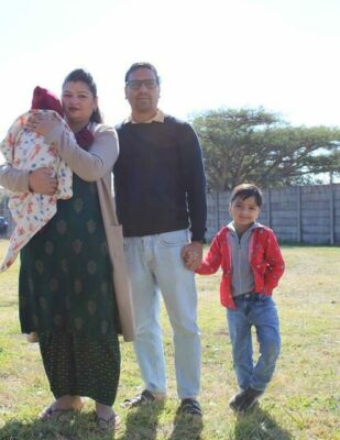 The Sharma family travelled all the way from India for the event. Photo: Lebogang Tlou