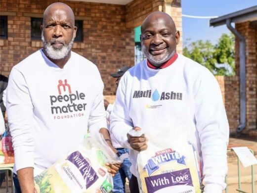 Pastor Chris and Collen Mashawana make a significant contribution to the community of Hammanskraal on Nelson Mandela Day.