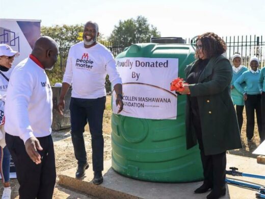 A successful donation at the Hammanskraal area.