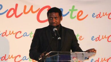 Deputy Minister of Higher Education Buti Manamela speaks on how the programme is important. Photo: Duduzile Khumalo