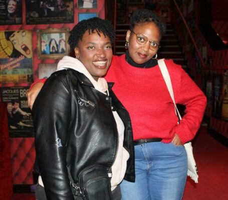 Nqobile Natasia and Sihle Mazibu arrived in perfect time to enjoy an evening of laughter watching Seeing Other People at the Theatre on the Square on July 19.
