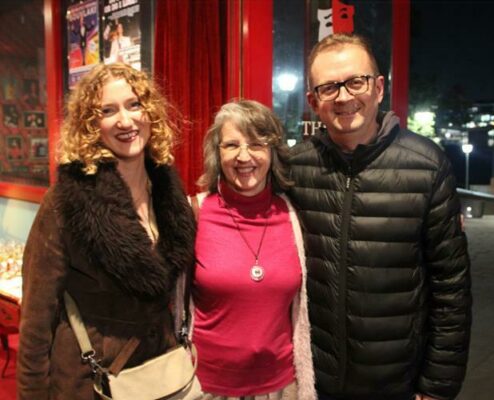 Sinead Mason, Deidre Byrne, and Gerhard Hope came out for the delightful experience of watching Seeing Other People.