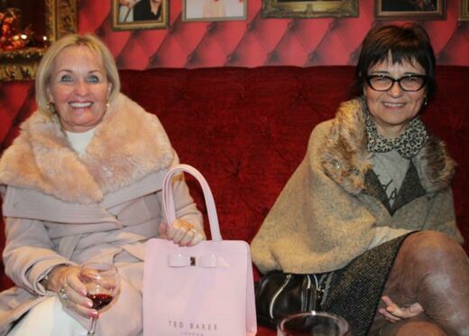 The exceptionally dressed duo of Lesley Lane and Marie-Jo Mestres came out to enjoy an evening of laughter at Seeing Other People at the Theatre on the Square in Sandton.