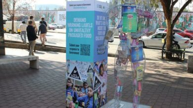 The 3D Wire-kid installation by HEALA outside the Sandton Gautrain station definitely left a lasting, impactful impression on passers-by on the importance of healthy eating. Photo: Lebogang Tlou
