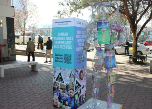 The 3D Wire-kid installation by HEALA outside the Sandton Gautrain station definitely left a lasting, impactful impression on passers-by on the importance of healthy eating. Photo: Lebogang Tlou