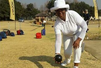 Khali Jamnda practices her bowling.