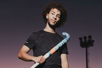 Cody van Wyk at the hockey field.