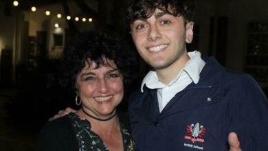 Redhill School's Dimitra Adramitoglou and Grade 11 learner Ronan Meltzer. Photo: Lebogang Tlou