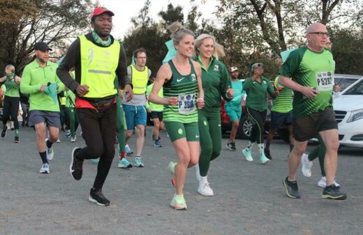 Sandton's Nedbank running club came out in full support of the #Run4Avos challenge hosted at the George Lea Sports Club on August 2. Photo: Lebogang Tlou