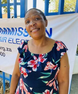 Marry Modisaotsile: When we vote for the councillor, we are doing so that he or she can go out there and talk with relevant people about the transformation and improvements that need to be done within the community.