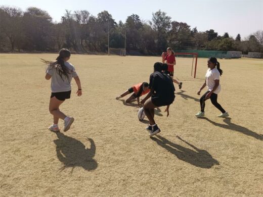 BHS girls have finally also got a rugby team, and they're getting ready to take on challengers in due course.