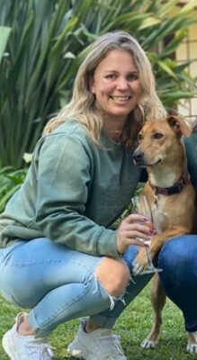 Tarryn Wishart and her lifelong companion Hazel Grace. Photos: supplied.