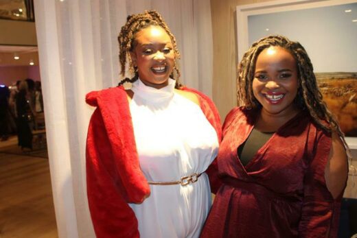 The exuberant pair of Lesego Mabena and Asanda Ntshiqa made their vibrant auras known at the Fashion Week Studio event. Photos: Lebogang Tlou